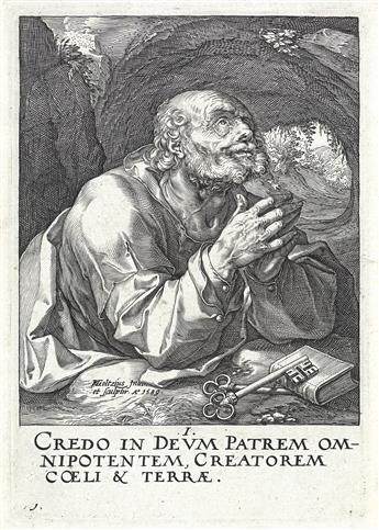 HENDRICK GOLTZIUS Christ, the Twelve Apostles and Saint Paul.